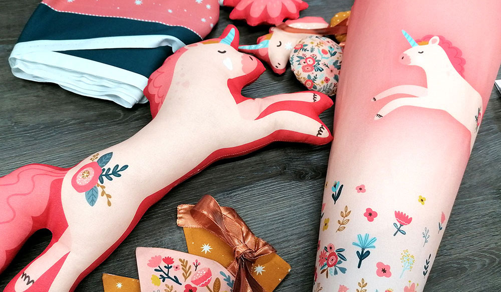 Schultütenstoff - Unicorn