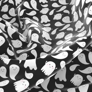 Halloween Stoff mit Geister Motiv