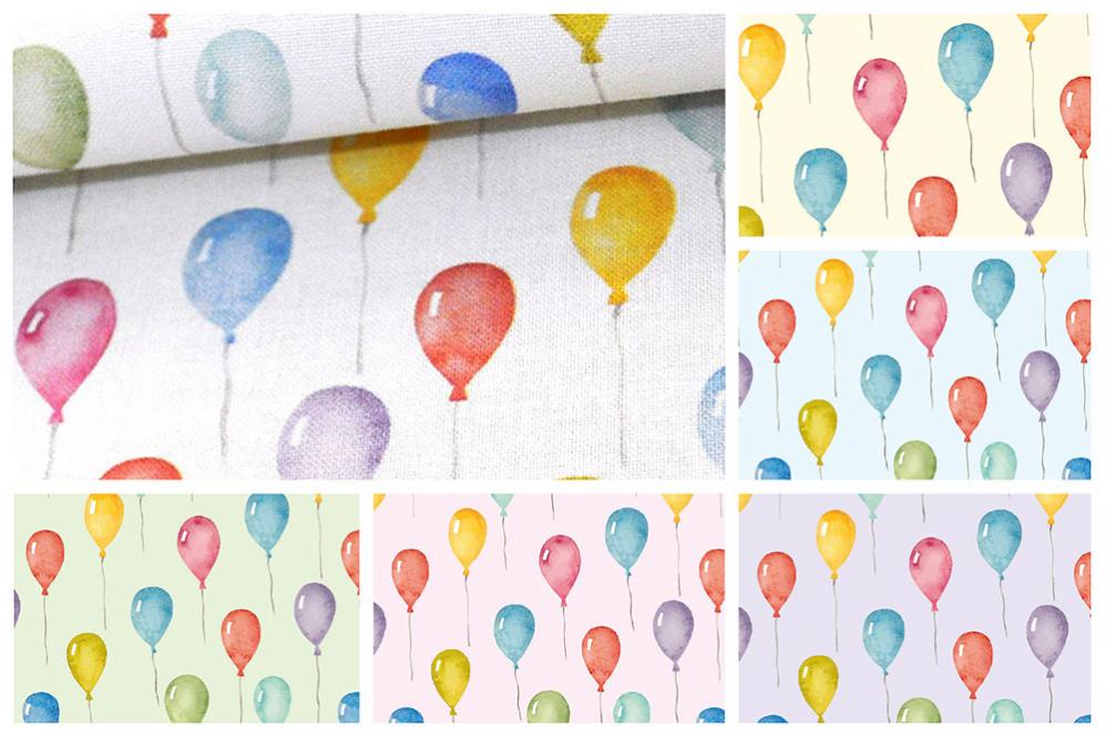 Patchwork-Stoff Baby's World - Luftballons 