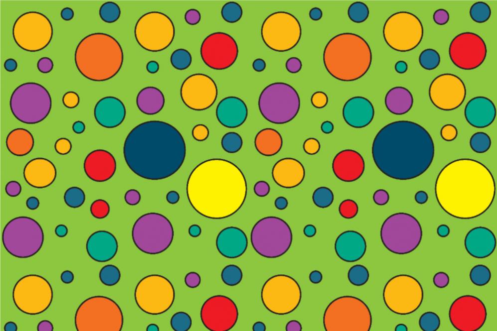 Satin - Crazy Dots - Hellgrün - 5,0 Meter Hellgrün