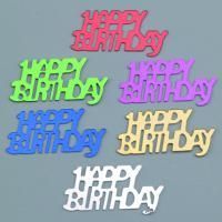 Pailletten - Happy Birthday - 15 x 30 mm - 20 g - farbig sortiert 