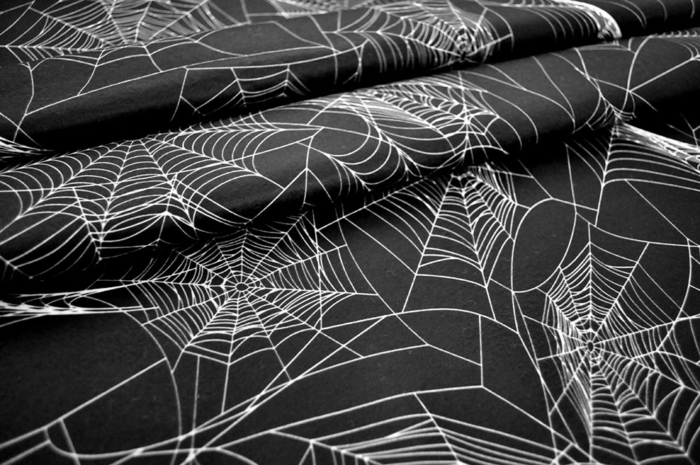 Polarfleece-Stoff - Spider's Web 