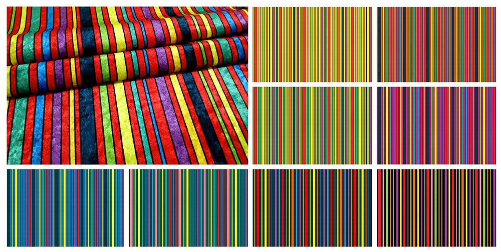 Pannesamt - Crazy Stripes 