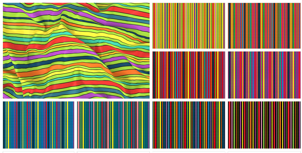Satin - Crazy Stripes 