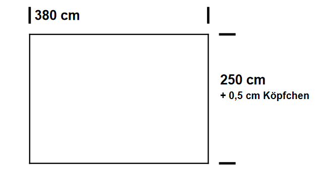 Fertig-Gardine - Akustikgewebe - permanent schwer entflammbar - a: 380 x b: 250 cm - Kiesel - B-Ware 