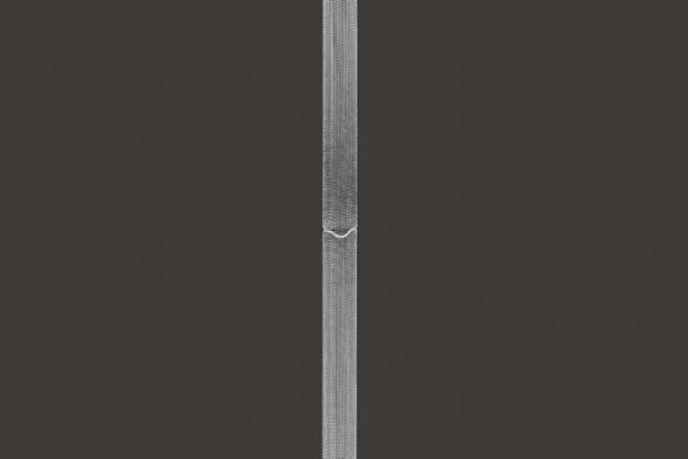 Raffrolloband - 18 mm - Schlaufenabstand 15 cm - transparent 