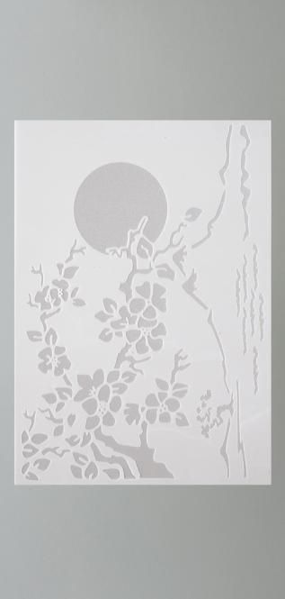 Stencils - Kirschblüte / 1-teilig - DIN A 4 -  - 