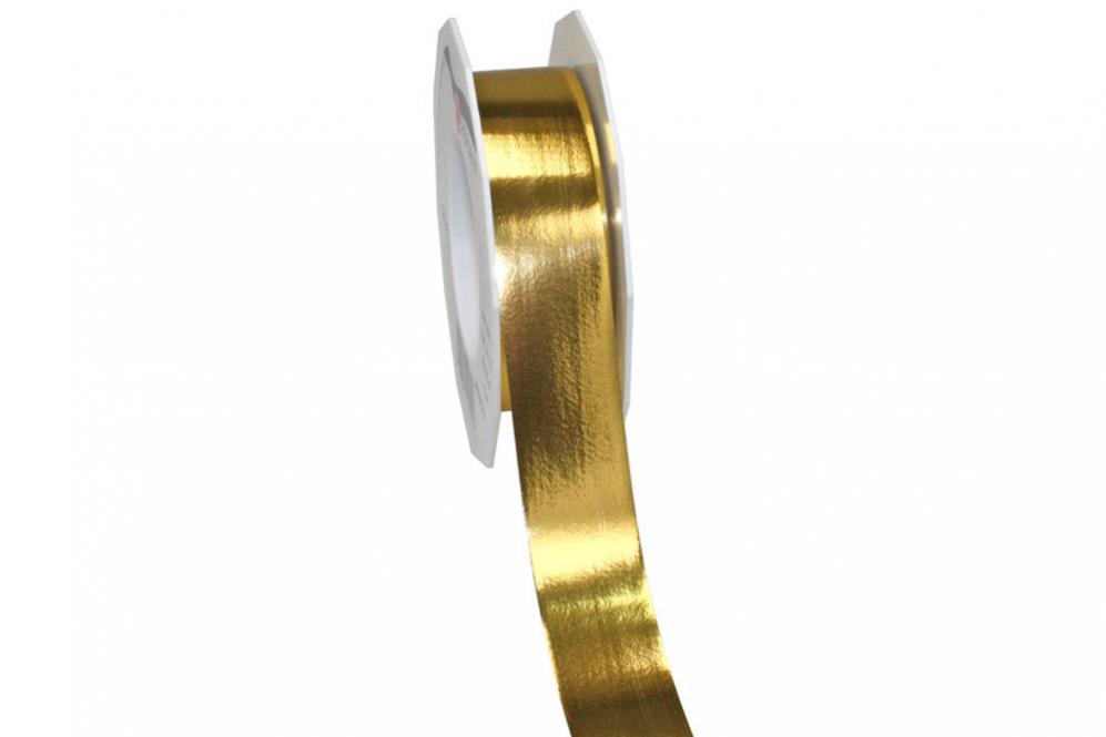 Metallicband - 25 mm -  25 m-Rolle - Gold 