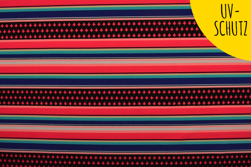 Badeanzugstoff - Funky Stripes 