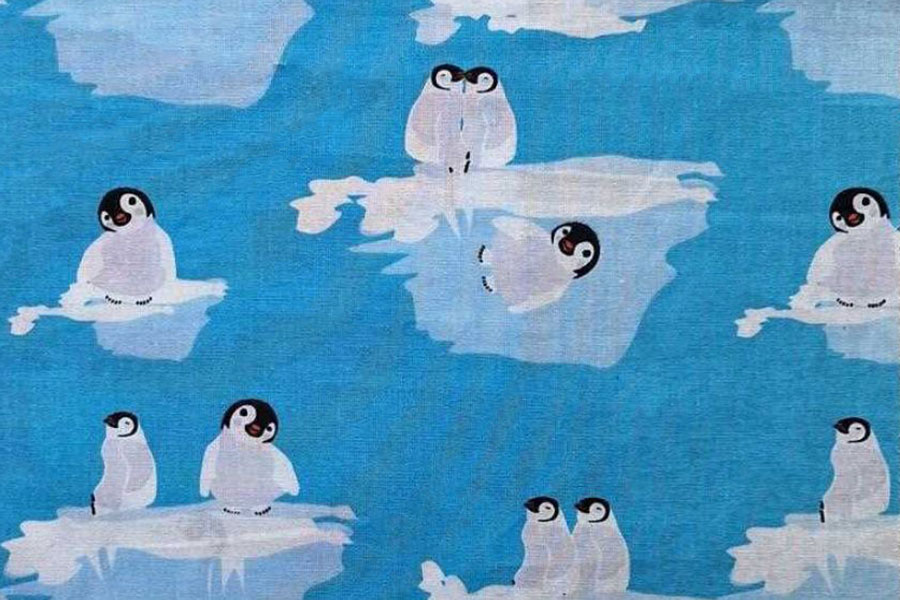 Baumwollstoff - Pinguine am Südpol 