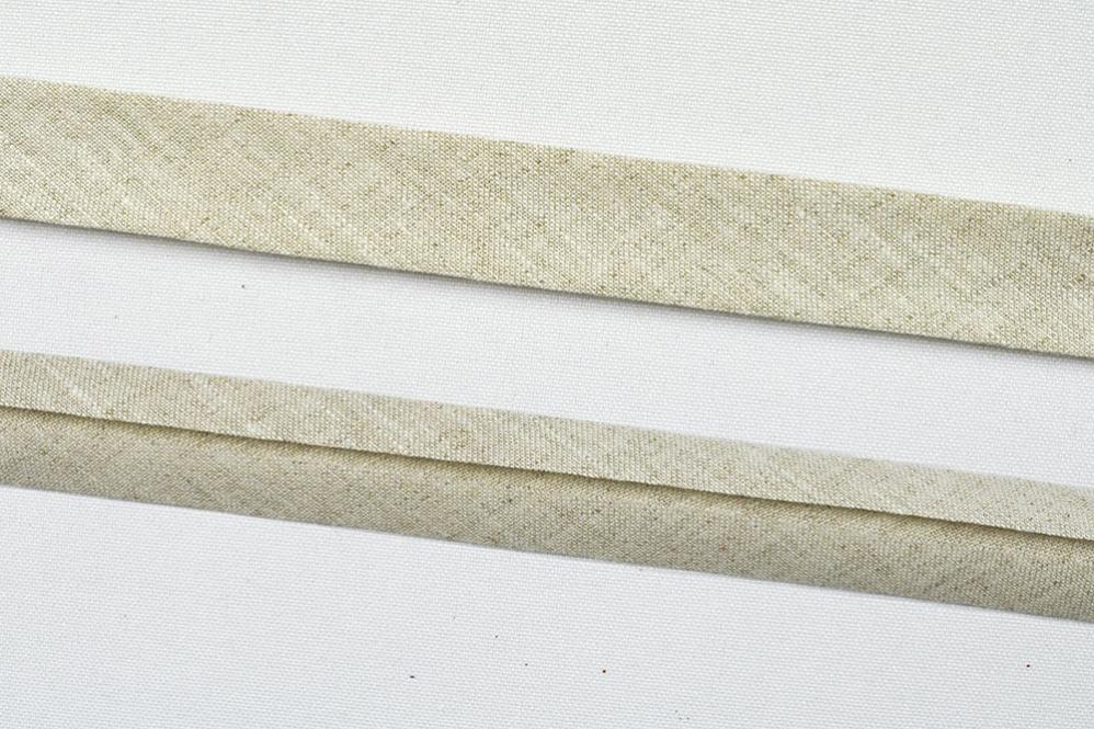 Leinen-Schrägband - 2/4 cm breit - Meterware 