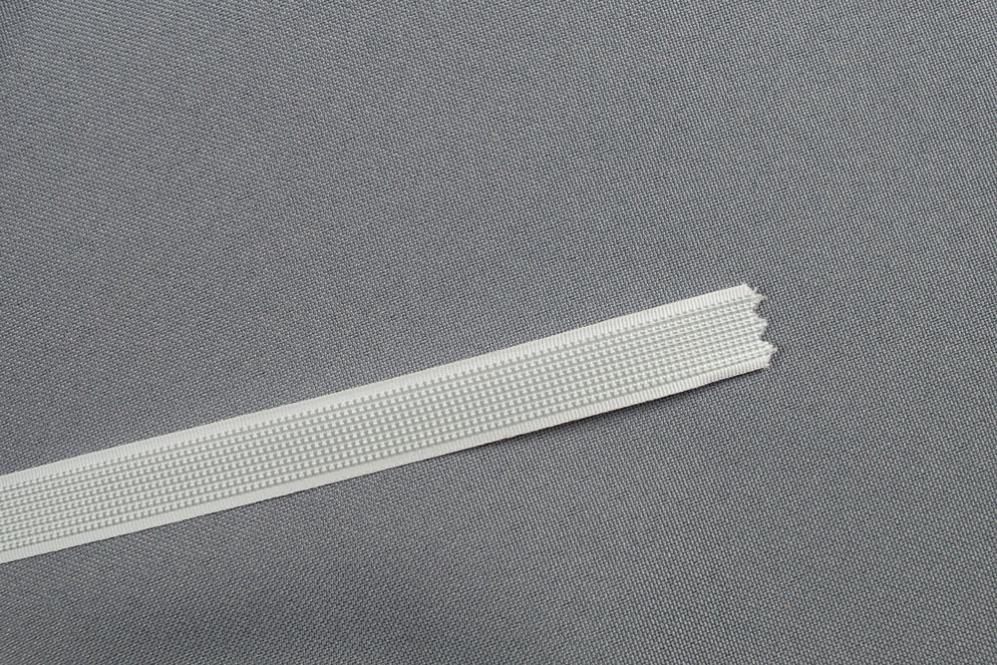 Stäbchenband - 12 mm - meterweise - Weiß 
