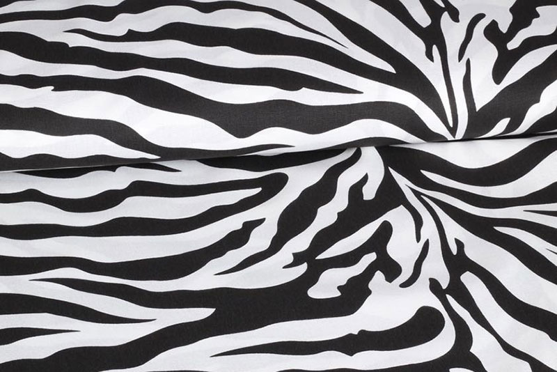 Baumwollstoff - Zebra 