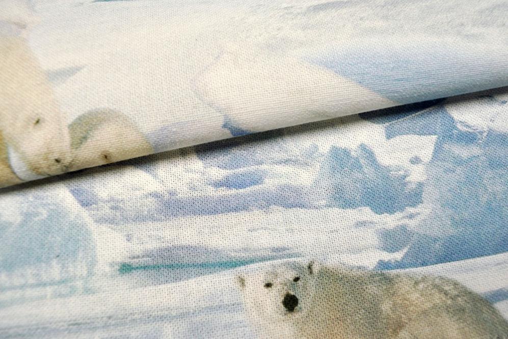 Dekostoff Digitaldruck - Leben der Eisbären 