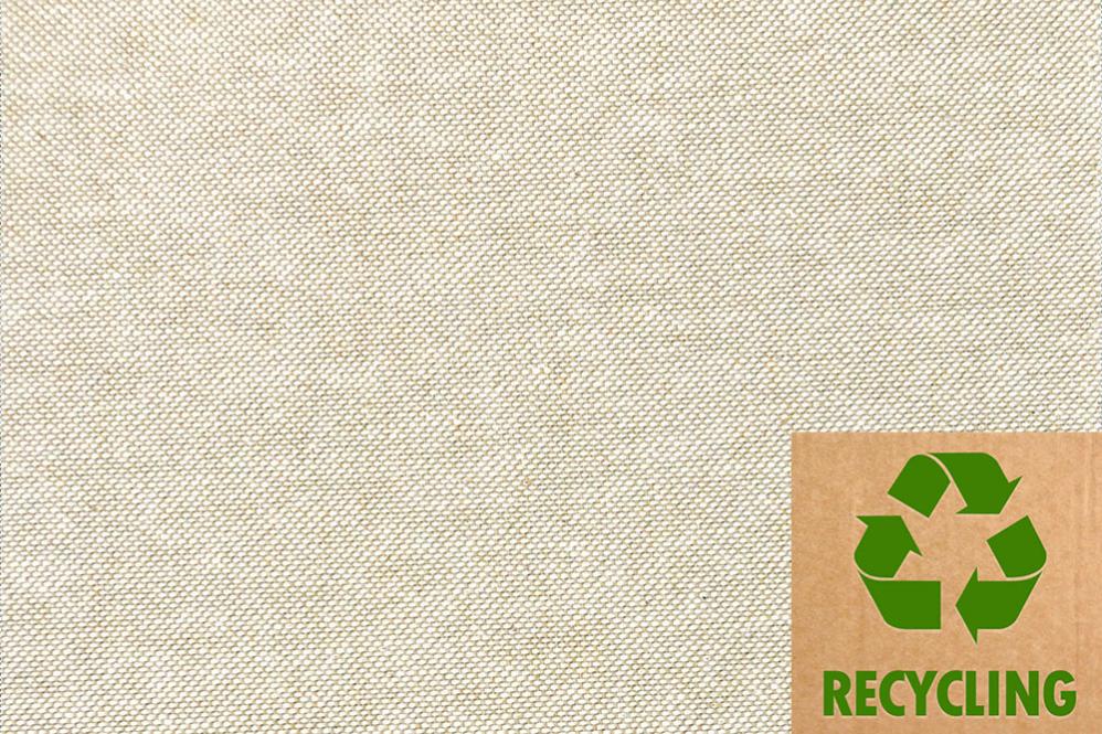 Recycling-Dekostoff Nature - Beige - 280 cm 