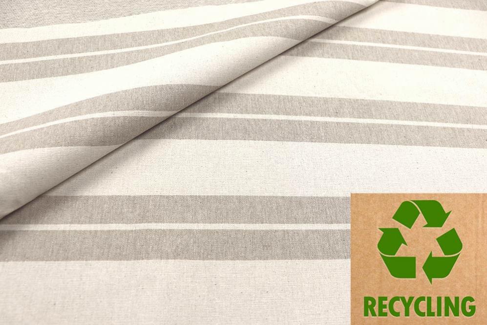Recycling-Dekostoff - Naturstreifen - 280 cm 