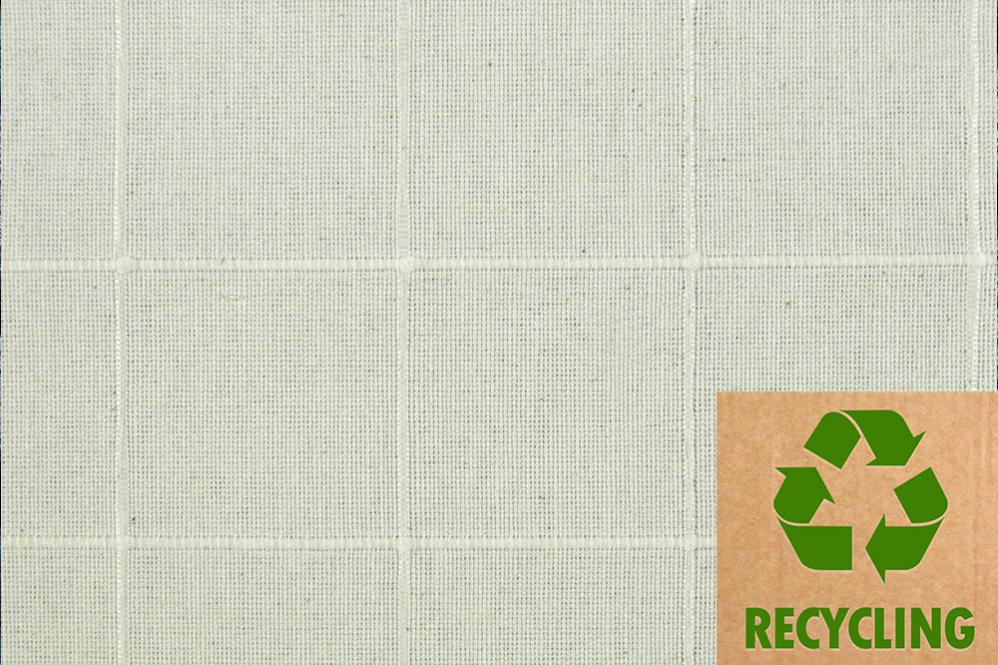 Recycling-Tischdeckenstoff - Ella - Creme - 280 cm 