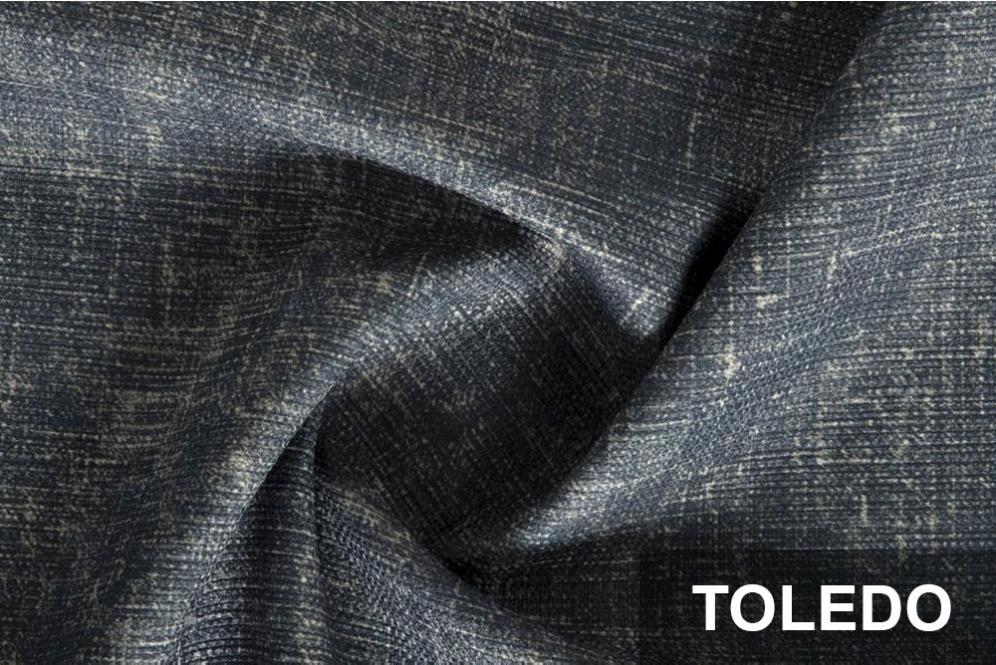 Möbelstoff deluxe - Toledo Uni - Nachtblau 