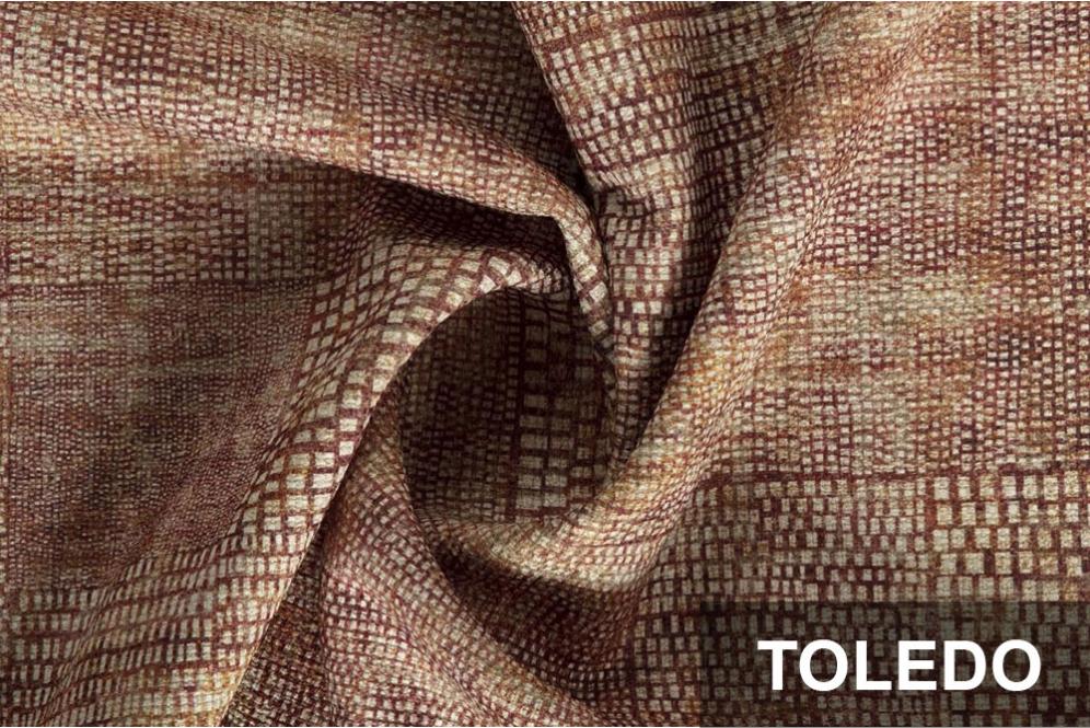 Möbelstoff deluxe - Toledo - Gobi Red 