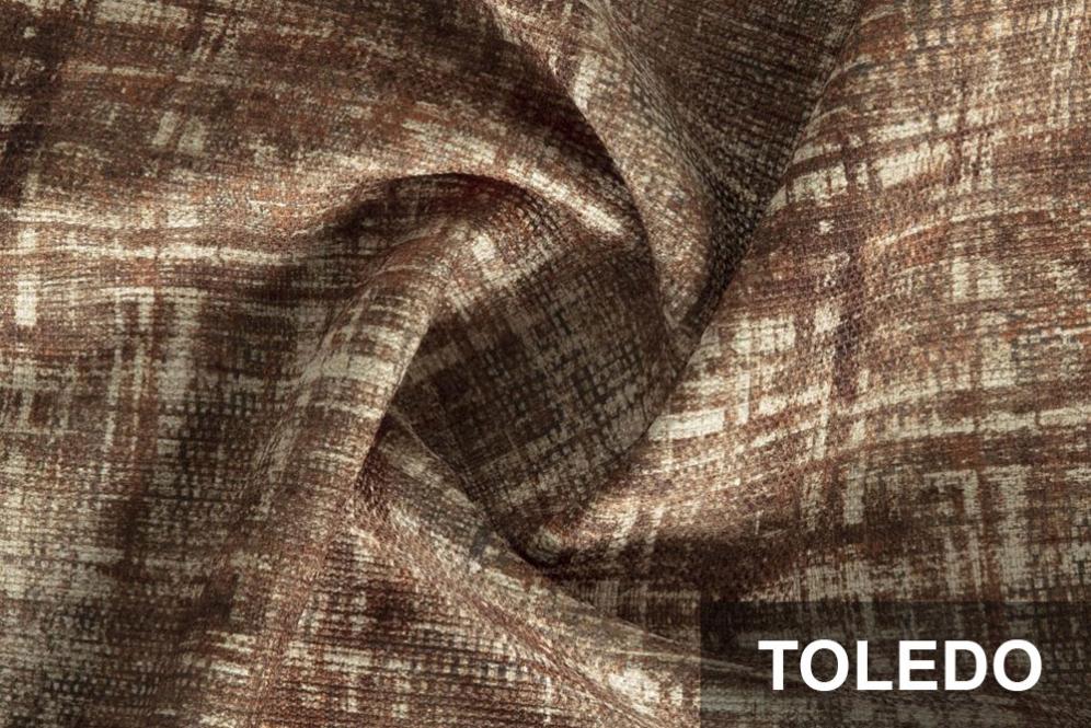 Möbelstoff deluxe - Toledo - Rusty Brown 