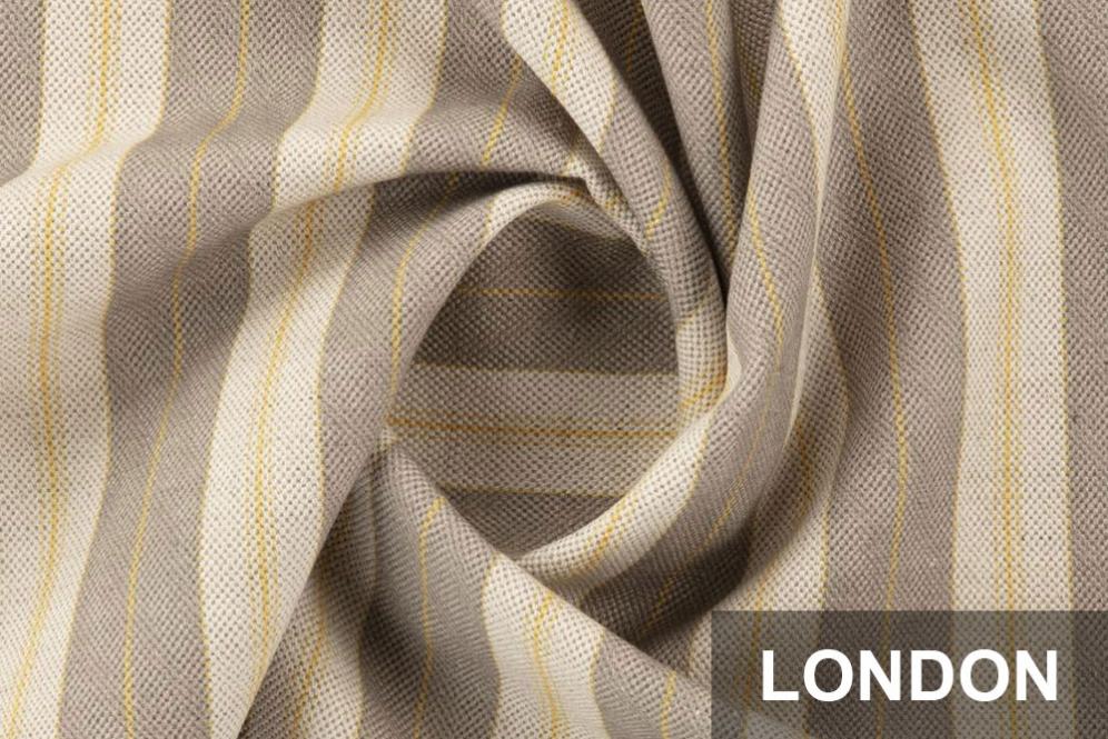 Möbelstoff Leinen deluxe - London - Classy Stripes 