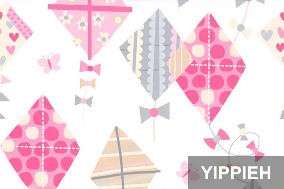 Voile deluxe - Yippieh - Kites Pink - 280 cm 