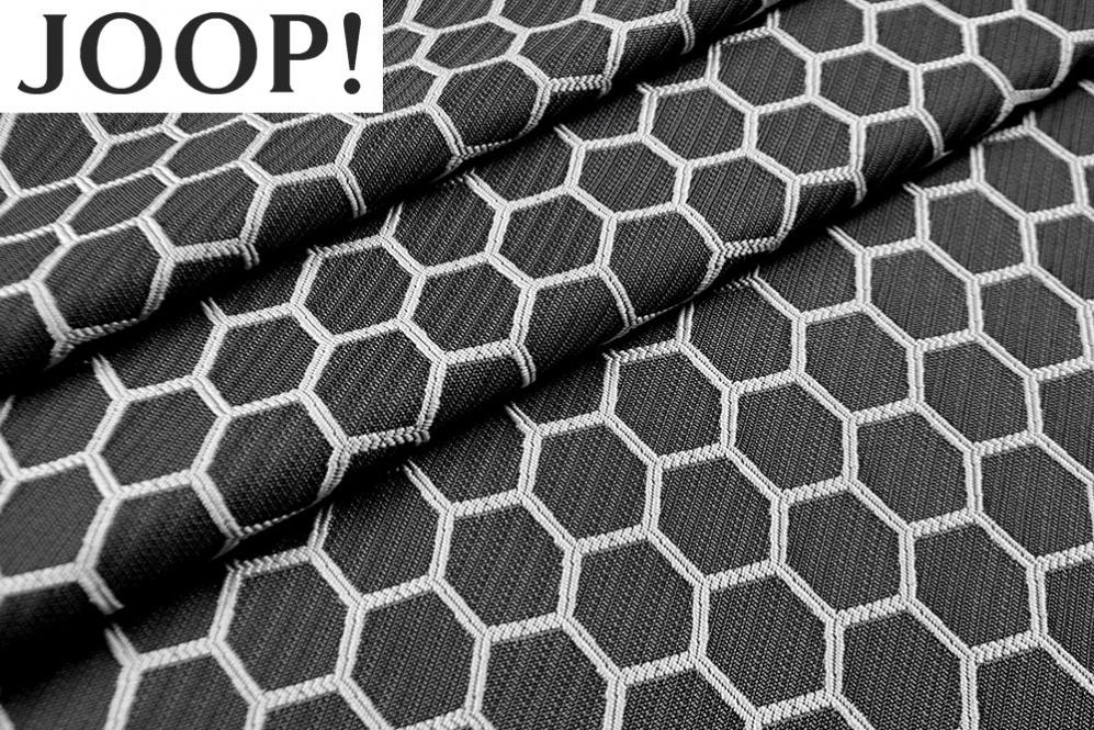 JOOP! - Jacquard Hexagon - Anthrazit/Lichtgrau 