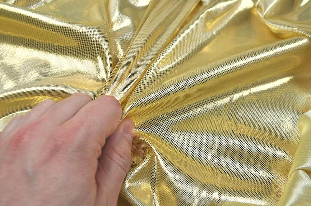 Folienstoff elastisch - Gold Light 
