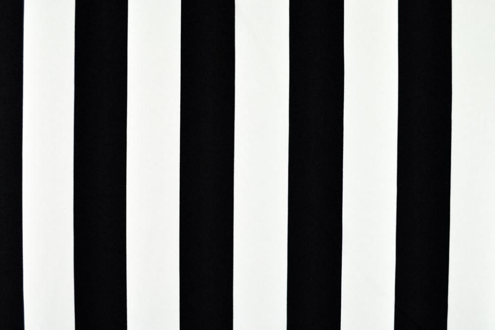 Universalstoff - Streifen breit - Schwarz/Weiß 