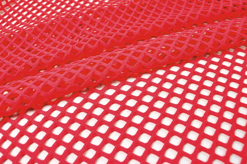 Netzstoff - Super-Elastik - Rot 