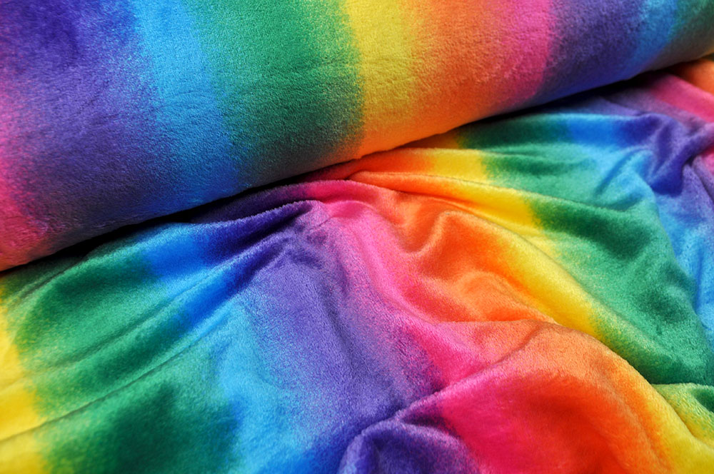 Flausch-Fleece - Rainbow 