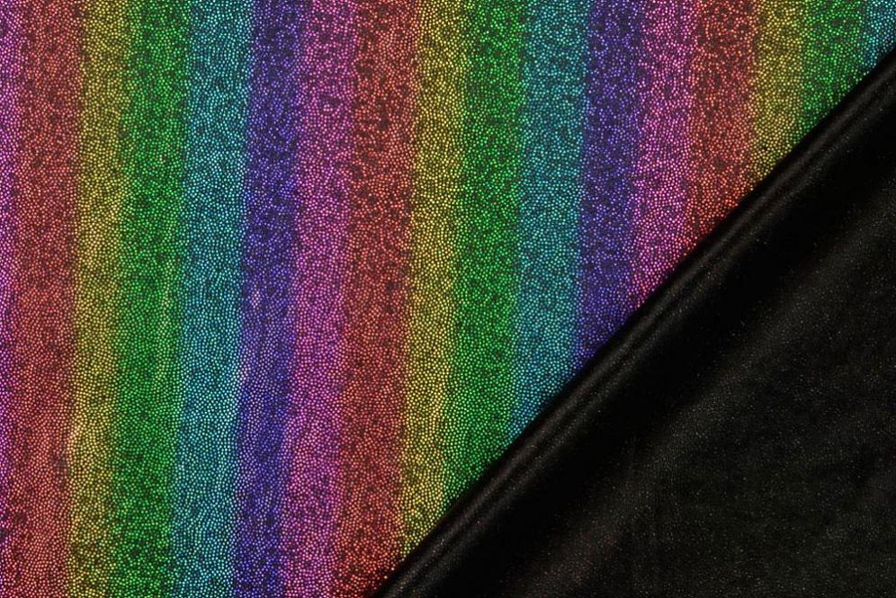 Tanzkleiderstoff - Glitter Rainbow 