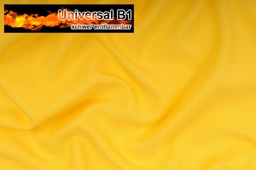 Universal Stoff B1 - schwer entflammbar Gelb