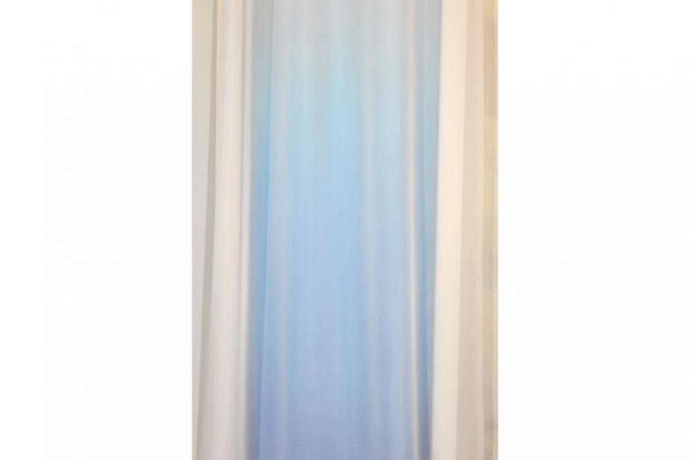 Voile Oslo - Weiß transparent - 300 cm hoch - Bleiband 