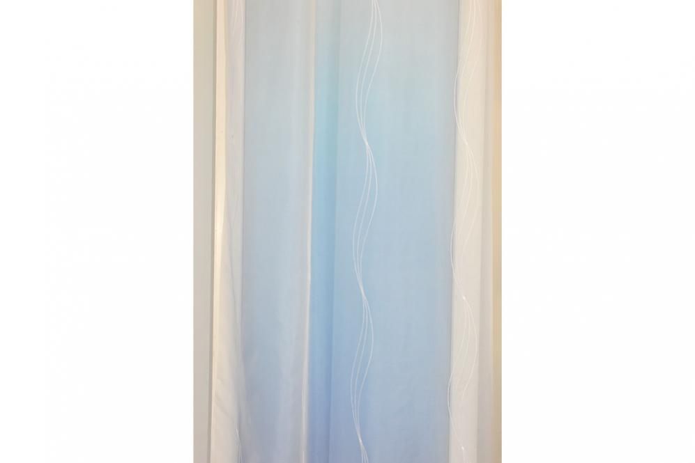 Voile-Gardine Titisee - Weiß transparent - 290 cm hoch 