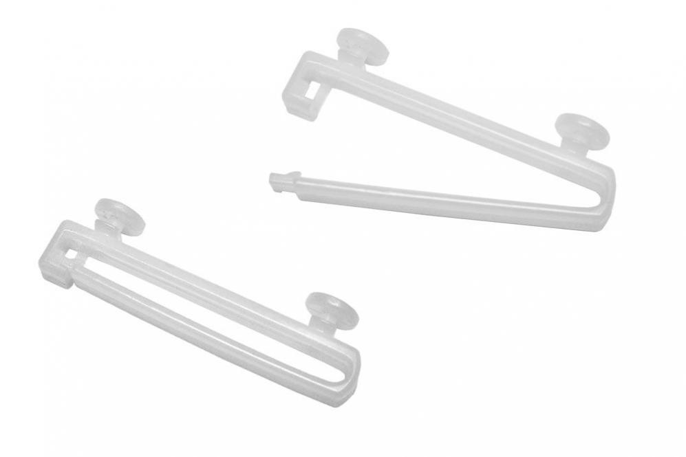 GARDINIA Schlaufengleiter - 5 cm - für Aluminium-Vorhangschiene - 10 Stück - Weiß 