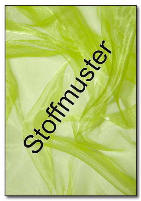 Stoffmuster: Organza Stoff - Hellgrün 