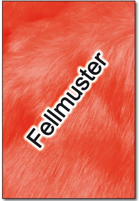 Fellmuster: Funky Neon-Fellimitat - Orange 
