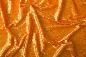 Pannesamt Stoff - Halloween - Orange 