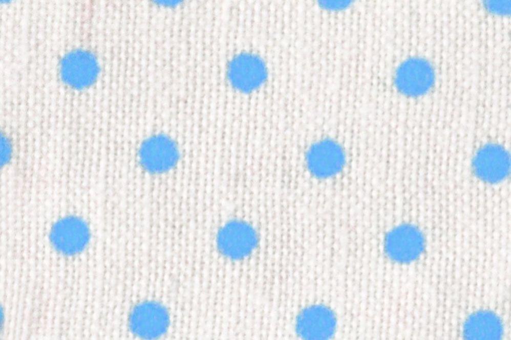 Patchwork-Stoff Basic - Kleine Punkte - Weiß/Hellblau 