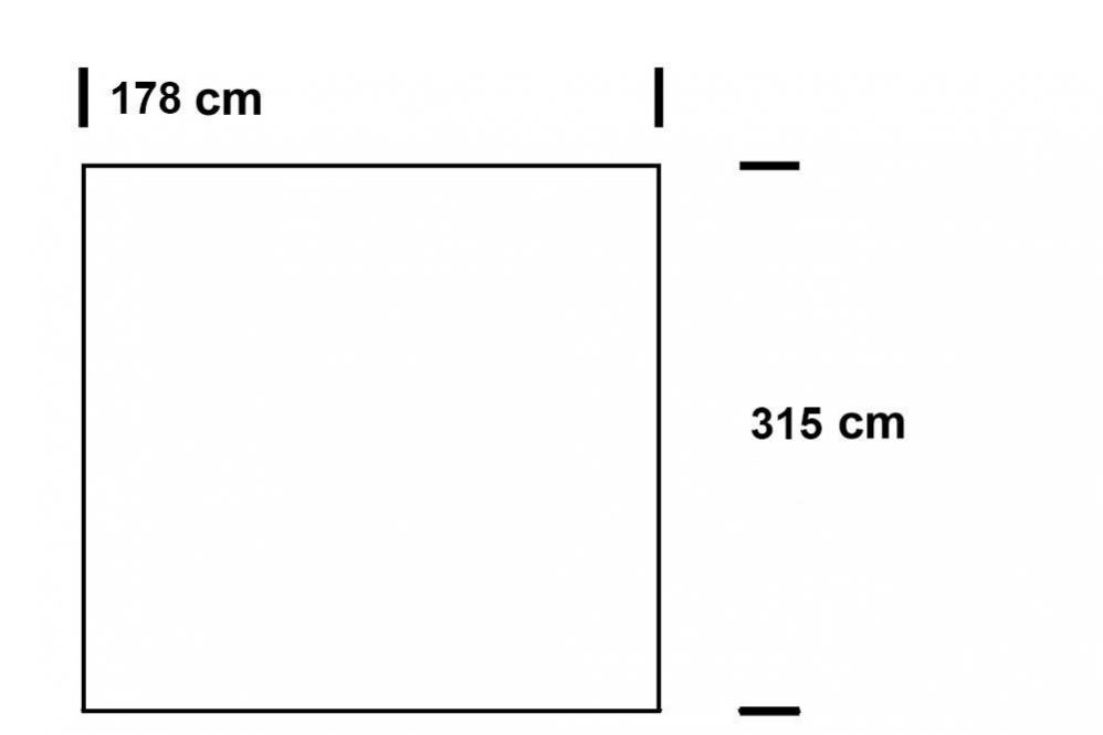 Fertig-Gardine linke Seite - Universalstoff - a: 178 x b: 315 cm - Silber 