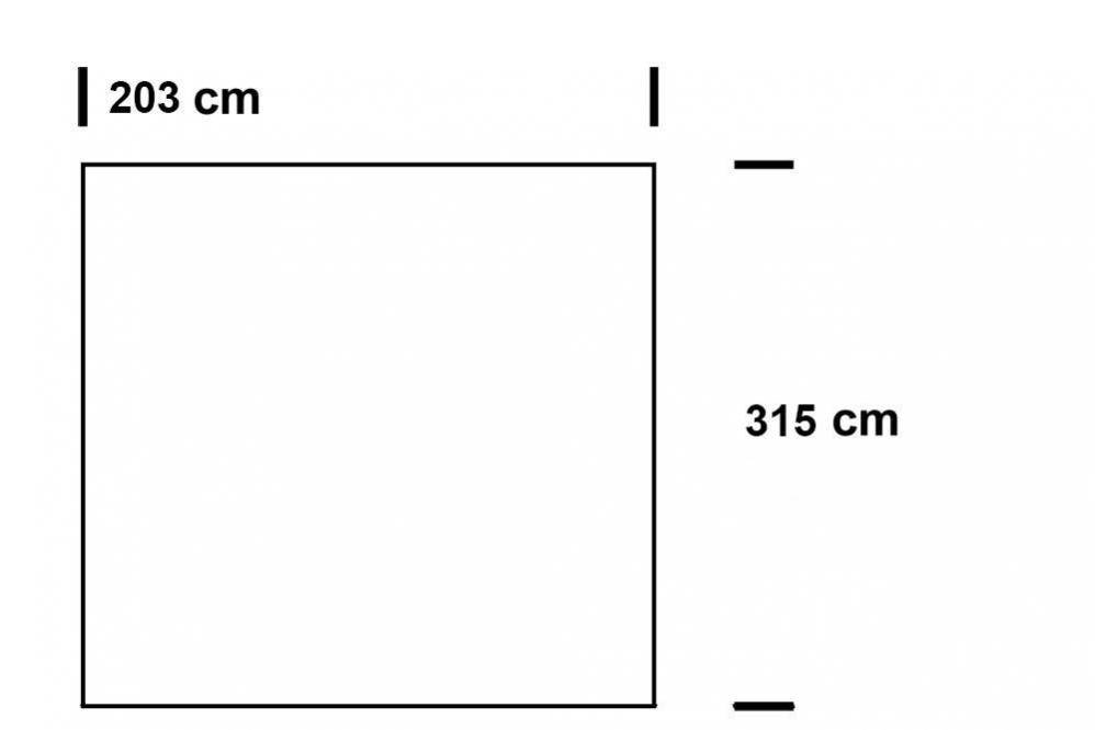 Fertig-Gardine rechte Seite - Universalstoff - a: 203 x b: 315 cm - Silber 