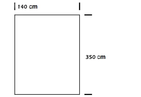 Fertig-Gardine - Taft gecrasht - a: 140 x b: 350 cm - Braun 