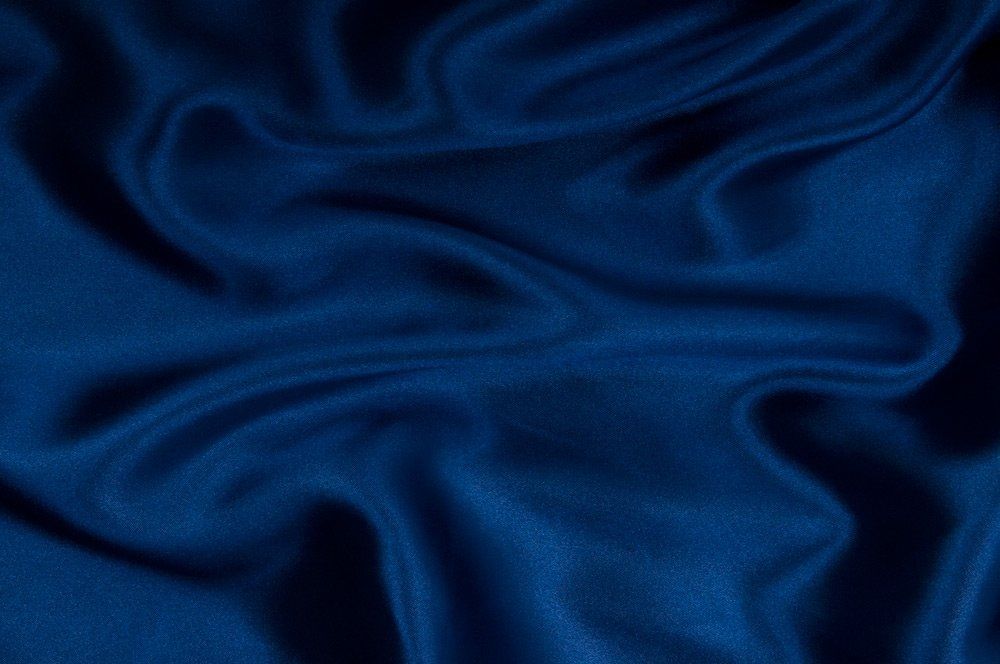 Satin Stoff Nachtblau