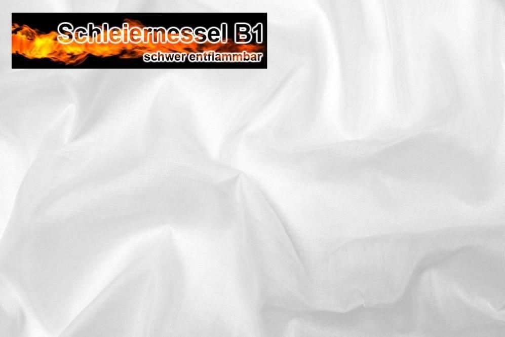 Sonnensegel Stoff Baumwolle B1 - 300 cm - Weiß 
