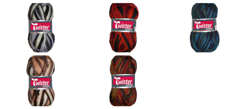 Twister Filzwolle Bunt 50 g 