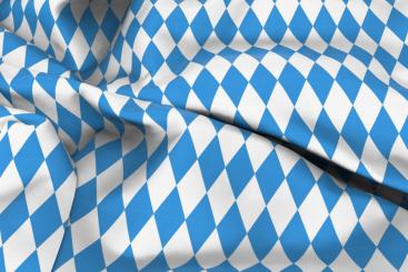 Baumwollstoff Bavaria - Raute 