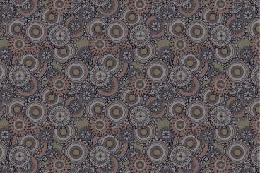 Dekostoff Steampunk - Zahnrad Rost