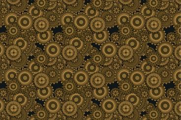 Dekostoff Steampunk - Zahnrad Underground