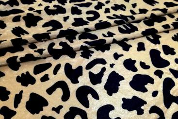 Pannesamt - Leopard Beige